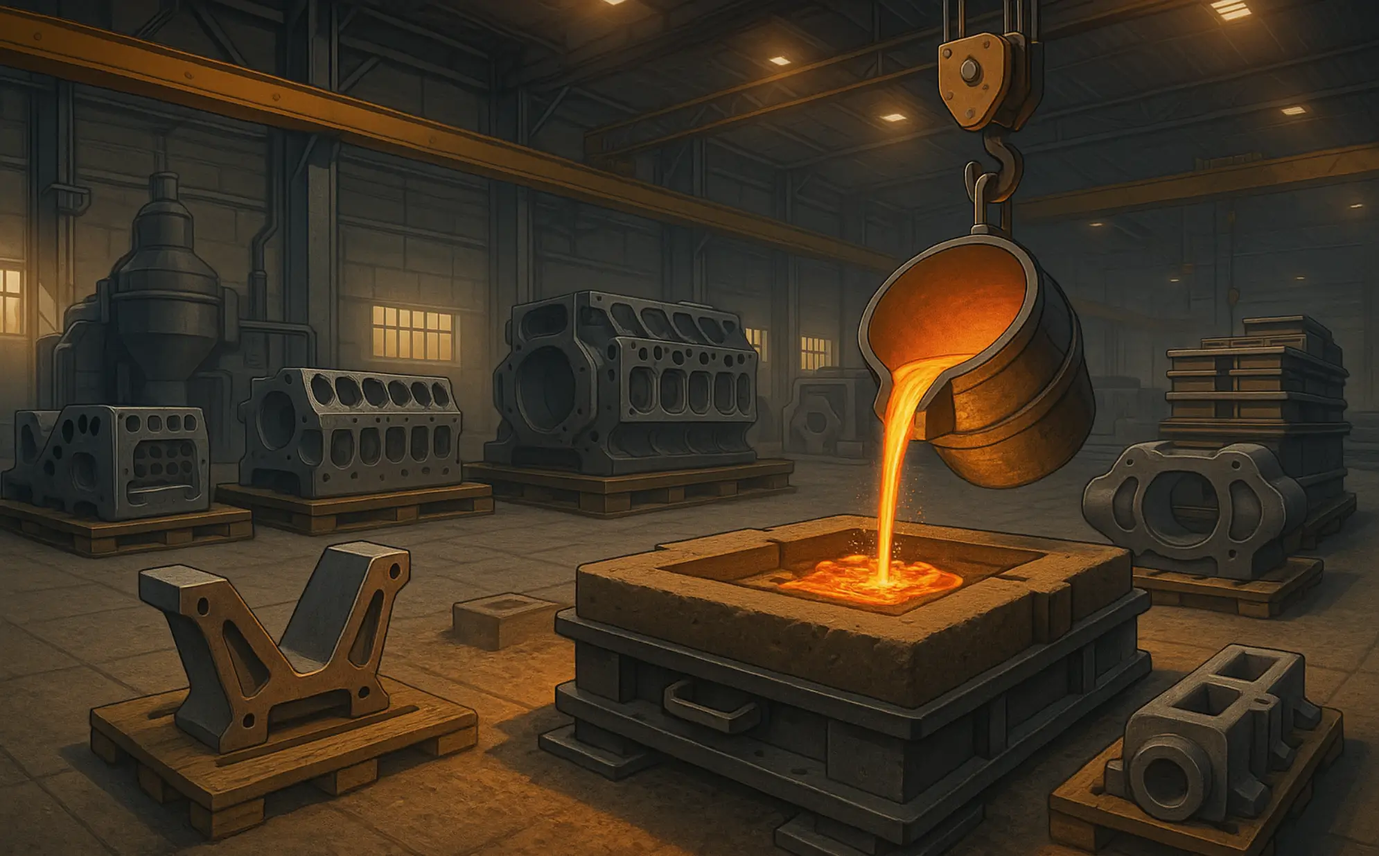 Sand Casting for Heavy Equipment